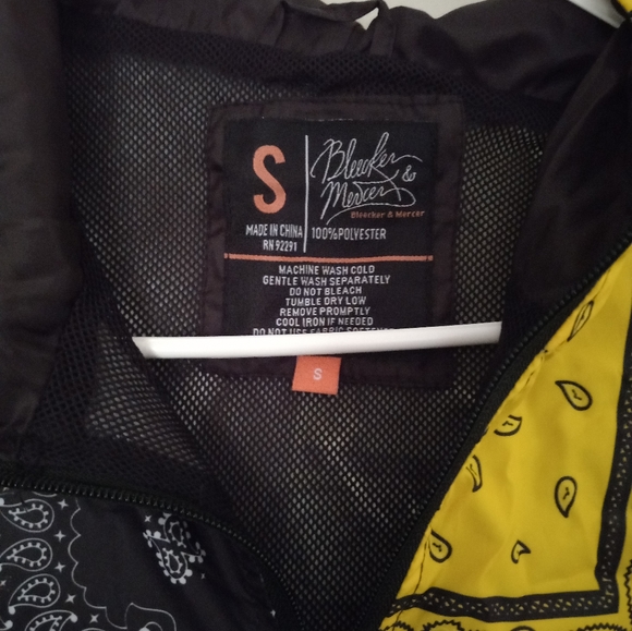 Bleecker & Mercer Half Zip Pullover Windbreaker - Size Small Men - Picture 3 of 3